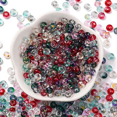 3/0 Baking Paint Transparent Colours Glass Round Beads SEED-L011-13A-01-1