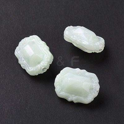 Opaque Acrylic Beads OACR-E015-07G-1