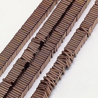 Electroplate Non-magnetic Synthetic Hematite Heishi Beads Strands G-J171A-3x3mm-05-1