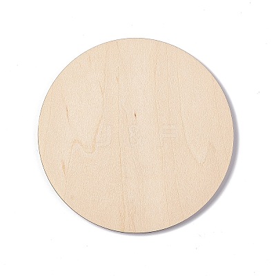 Wooden Carved Cup Mats AJEW-P103-01F-1