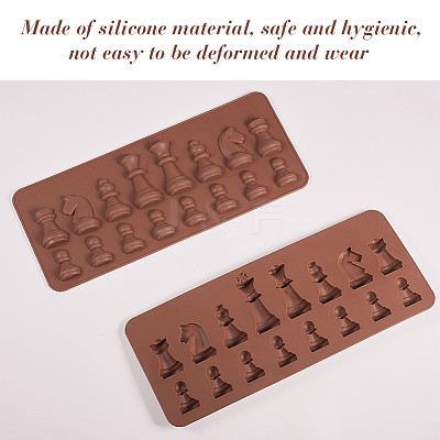 Silicone Chess Shaped Mold PH-DIY-WH0072-21-1