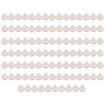 Golden Plated Enamel Alloy Charms ENAM-SZ0001-26A-K-1
