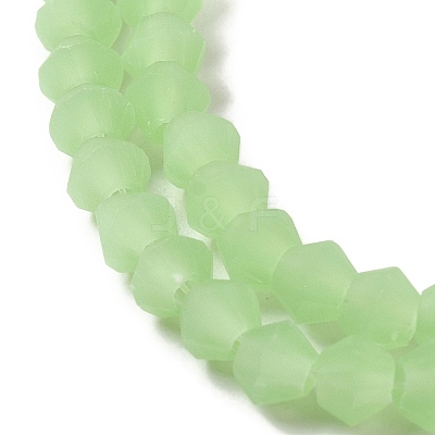 Imitation Jade Frosted Glass Bead Strands EGLA-A039-J2mm-MD01-1
