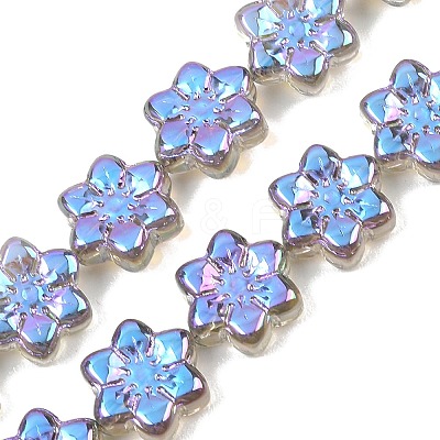 Electroplate Glass Beads Strands EGLA-P069-02A-AB10-1