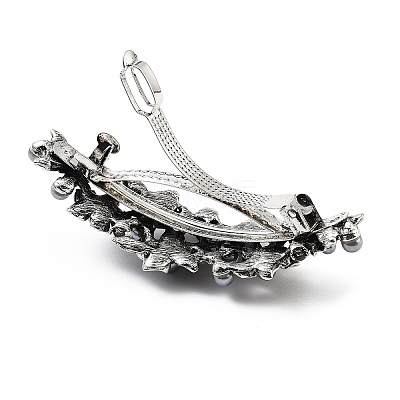 Flower Alloy Rhinestone Hair Barrettes LS-PHAR-S604-01AS-01-1