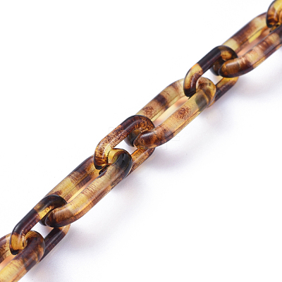 Handmade Acrylic Figaro Chains AJEW-JB00595-1