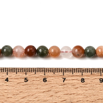 Natural Colorful Rabbit Fur Rutilated Quartz Beads Strands GG-CBA4808-I01-6mm-1