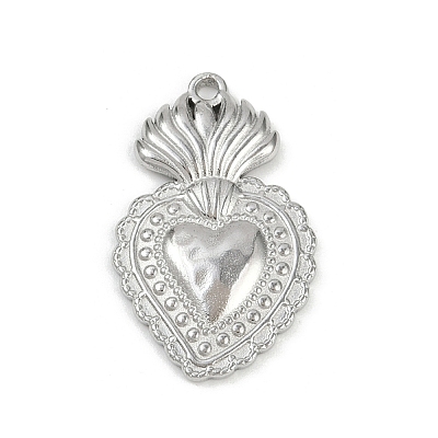 304 Stainless Steel Pendants STAS-P390-02D-P-1