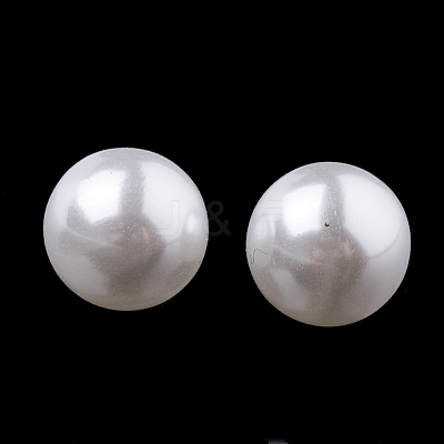 Eco-Friendly Plastic Imitation Pearl Beads X-MACR-S277-3mm-D-1