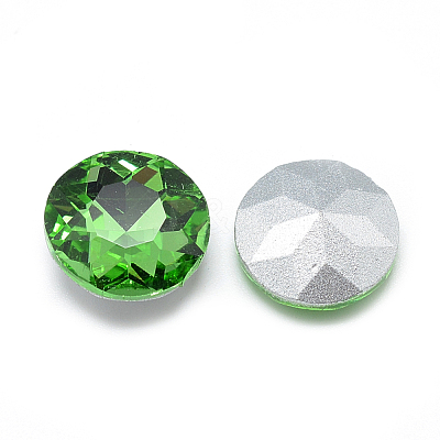 Pointed Back Glass Rhinestone Cabochons RGLA-T029-10mm-19-1
