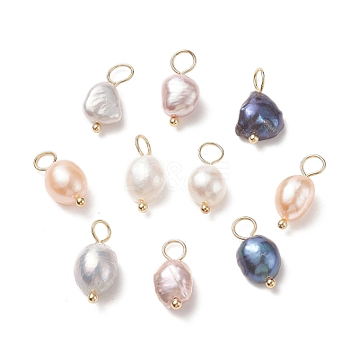 Natural Cultured Freshwater Pearl Pendants X-PALLOY-JF01949-01-1