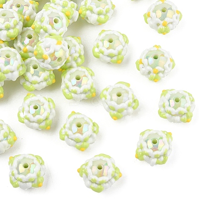 Opaque Acrylic Beads SACR-YW0002-78B-03-1