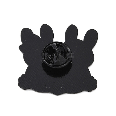 Cute Animal Hug with Heart Enamel Pins PALLOY-D361-01EB-04-1