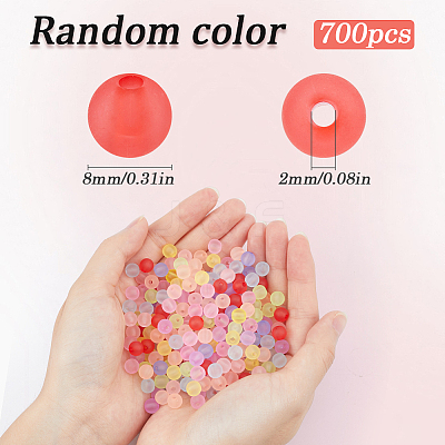 Transparent Acrylic Ball Beads FACR-SP0001-02B-1
