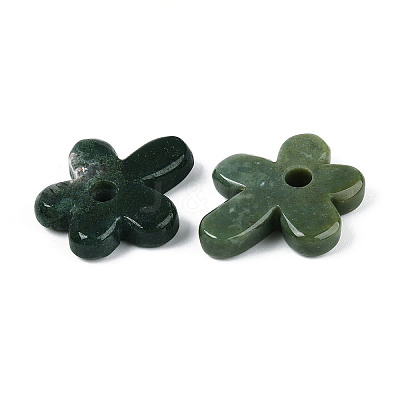 Natural Indian Agate Pendants G-T142-44K-1