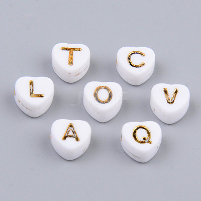 Electroplate Opaque Acrylic Beads MACR-S273-38-1