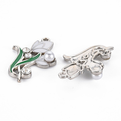 Alloy Rhinestone Pendants PALLOY-N153-07-RS-1