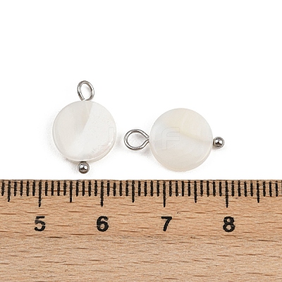 Natural Shell Disc Pendants X1-STAS-D378-31P-1