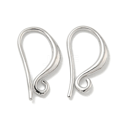 Brass Earring Hooks KK-L075-008P-1