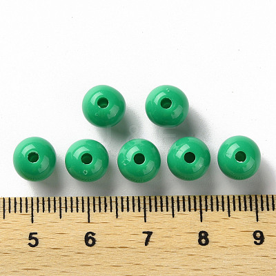 Opaque Acrylic Beads MACR-S370-C8mm-24-1