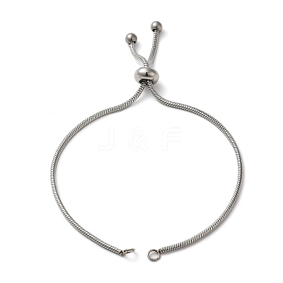 Non-Tarnish Adjustable 304 Stainless Steel Bracelet Making STAS-G169-02P-A-1