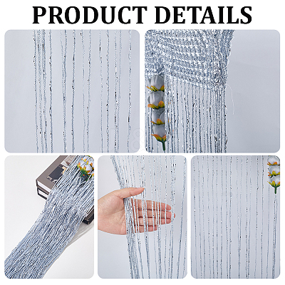 Polyester Door String Curtain AJEW-WH20128-054B-1