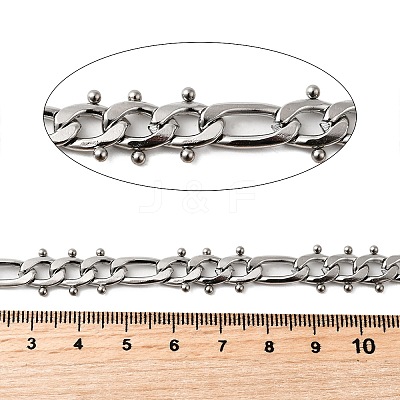 304 Stainless Steel Figaro Chains CHS-V001-03P-1