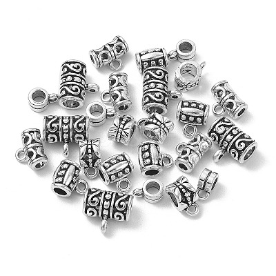 25Pcs 5 Style Tibetan Style Alloy Hanger Links TIBE-YW0001-41-1