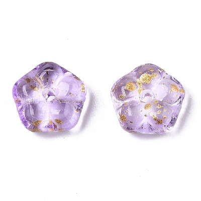 Spray Painted Glass Beads DGLA-R052-002-B03-1