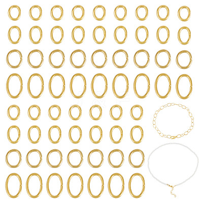 400Pcs 4 Styles 304 Stainless Steel Jump Rings STAS-TA0005-82-1