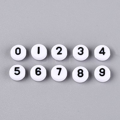 Opaque Acrylic Beads SACR-Q001-12F-1
