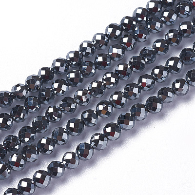 Terahertz Stone Beads Strands G-F596-37-3mm-1
