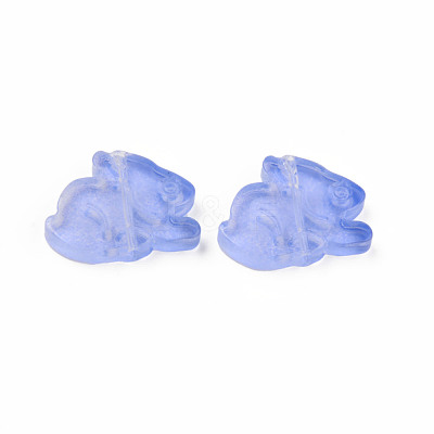 Two Tone Transparent Spray Painted Glass Beads GLAA-Q092-03-C03-1