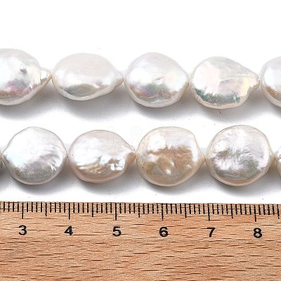 Natural Baroque Keshi Pearl Beads Strands PEAR-B004-16F-03A-1