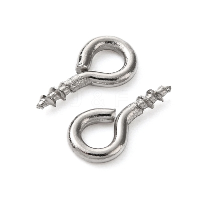 Tarnish Resistant 304 Stainless Steel Screw Eye Pin Peg Bails STAS-K171-52P-8x4mm-1