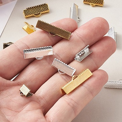 Iron Ribbon Crimp Ends IFIN-YW0001-04-1