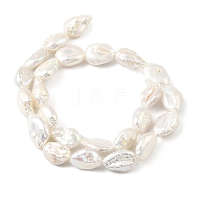 Baroque Natural Keshi Pearl Beads Strands PEAR-B004-14A-01A-1