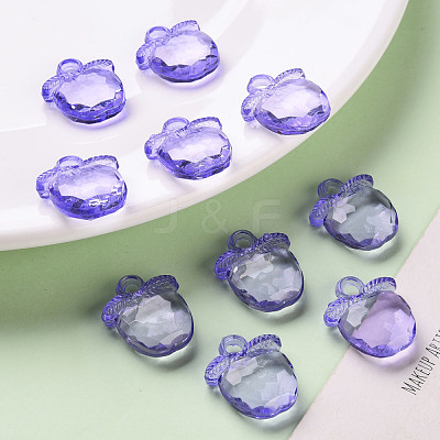 Transparent Acrylic Pendants TACR-S154-28B-47-1