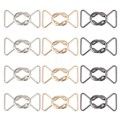12Pcs 3 Colors Alloy Belt Buckles FIND-OC0002-91B-1