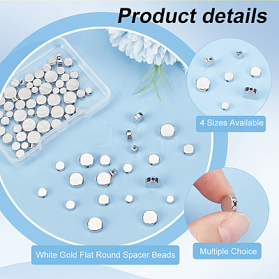 80Pcs 4 Styles Rack Plating Brass Spacer Beads KK-PH0006-86-1