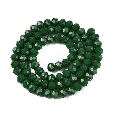 Opaque Solid Color Imitation Jade Glass Beads Strands EGLA-A044-P6mm-D09-1