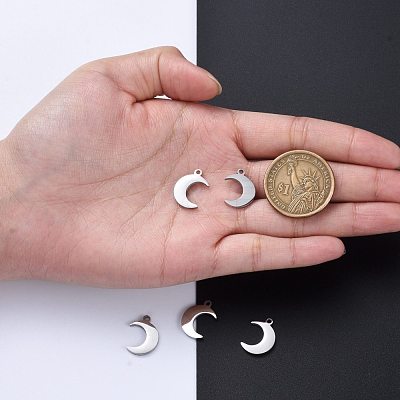 Tarnish Resistant 304 Stainless Steel Pendants STAS-I140-05-1