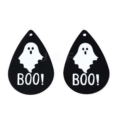 Spray Painted Iron Pendants X-IFIN-T016-64-1