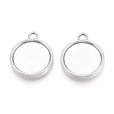 Tibetan Style Alloy Pendants Cabochon Settings PALLOY-N178-12AS-D-1