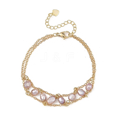Brass Cable Chains Bracelets BJEW-JB14220-1