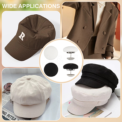2 colors 20 sets Cloth Covered Alloy Buttons BUTT-PH0001-39-1