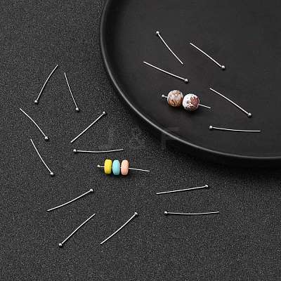 Tarnish Resistant 304 Stainless Steel Ball Head pins STAS-M010-25mm-01-1