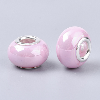 Opaque Resin European Beads RPDL-T038-007N-1