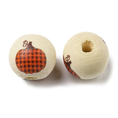 Autumn Wood European Beads WOOD-H105-04F-01-1