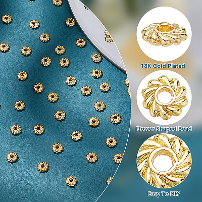 160Pcs Rack Plating Alloy Beads FIND-GO0001-95-1